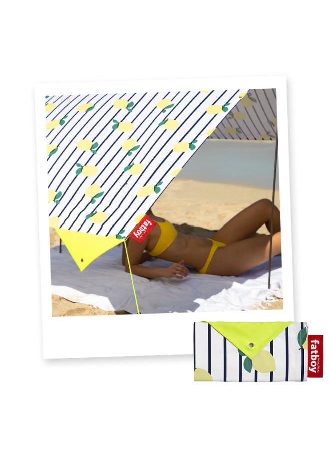 Fatboy Miasun Beach Tent | 3 m² of shade | Fits 2 adults and 2 kids | cotton fabric with aluminum poles and ground pegs | Lightweight and compact | 330x190x140 cm - Sicily - Image 5